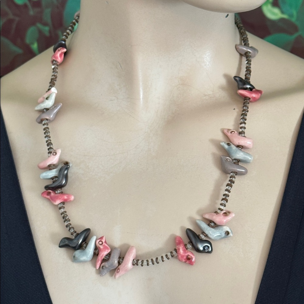 Vintage Zuni Heishi Bird Fetish Necklace - Picture 10 of 11